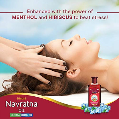 Emami / Himani Navratna Ayurvedic Herbal Hair (MultiPurpose) Oil 500ml by Navratna Hair Oil - Thanda Thanda Cool Cool
