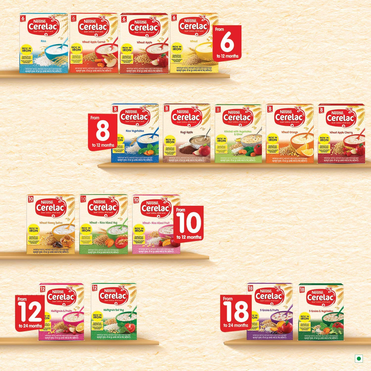 Nestle Cerelac- Multigrain Dal Veg 300 gms - Baby Products