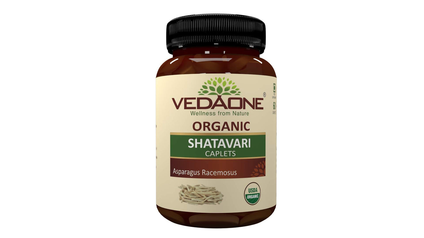 Vedaone USDA Organic Shatavari 750mg 60 Caplets