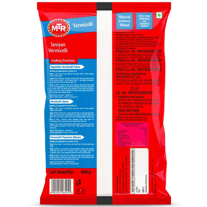 MTR Vermicelli Seviyan 400 g (Pack of 3)
