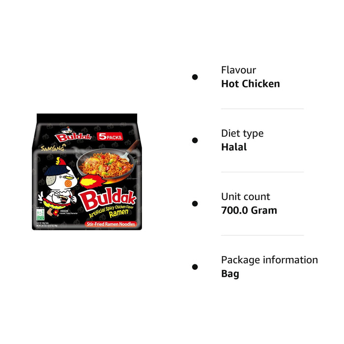 Ramen noodles Hot chicken flavor 5 pks