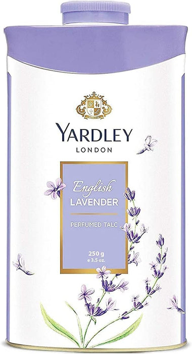 Yardley London Fresh Floral Fragrance Locked in a Fine & Silky Perfumed Talcum Powder (Yardley London English Lavender, Pack of 3 250Gram)