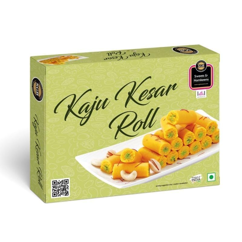 Sukhadia Garbaddas Bapuji Kaju Kesar Roll 350gm