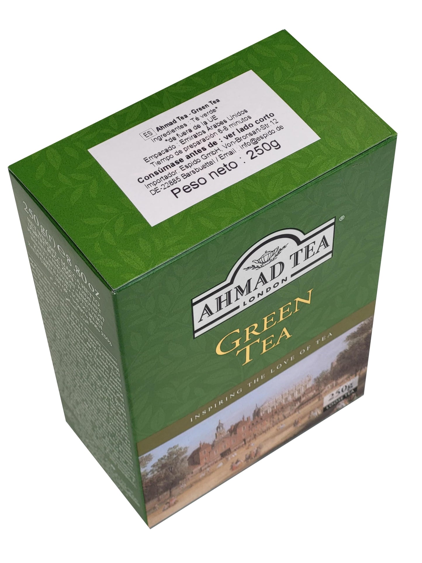 Ahmad Tea Green Tea, Green Tea Loose Leaf, 250g - Caffeinated and Sugar-Free