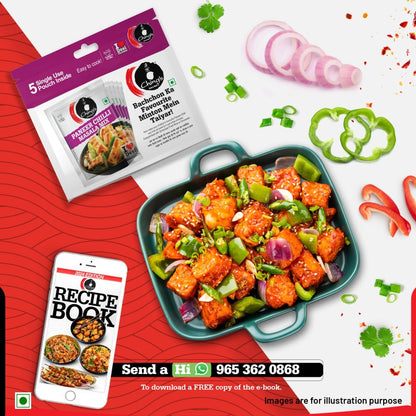 Ching's Secret Paneer Chilli Masala - 5 Single Use Pouch - 100 Gram