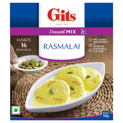 Gits Instant Rasmalai Desert Mix, 135g (Pack of 3)