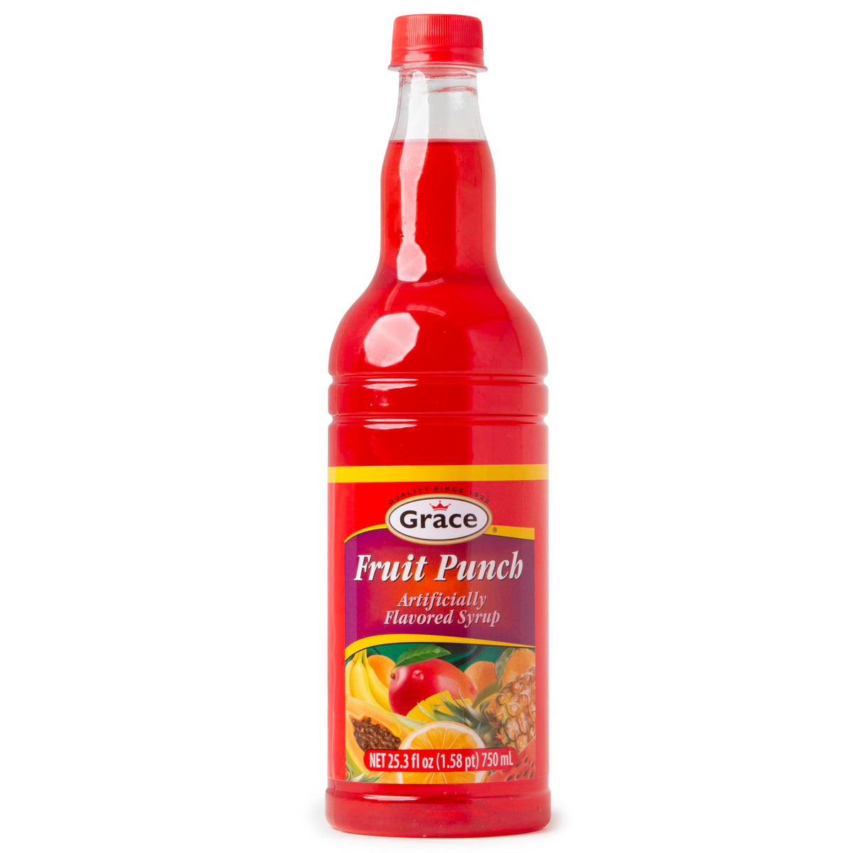 Grace Fruit Punch Flavored Syrup (2 Pack, Total of 50.6fl.oz)