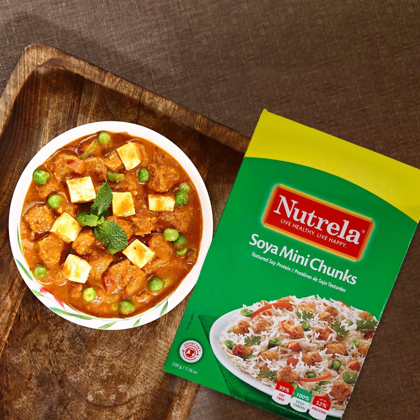 Nutrela Soya Mini Chunks (Pack of 5 x 220g each)