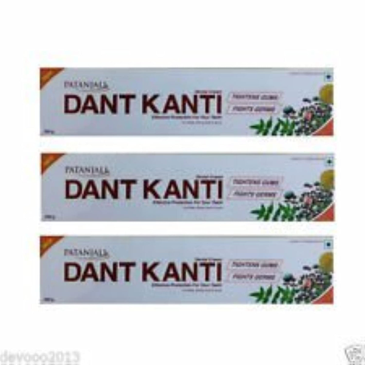 Patanjali Dant Kanti Dental Natural Cream -200g Pack of 3 - Bath & Shower