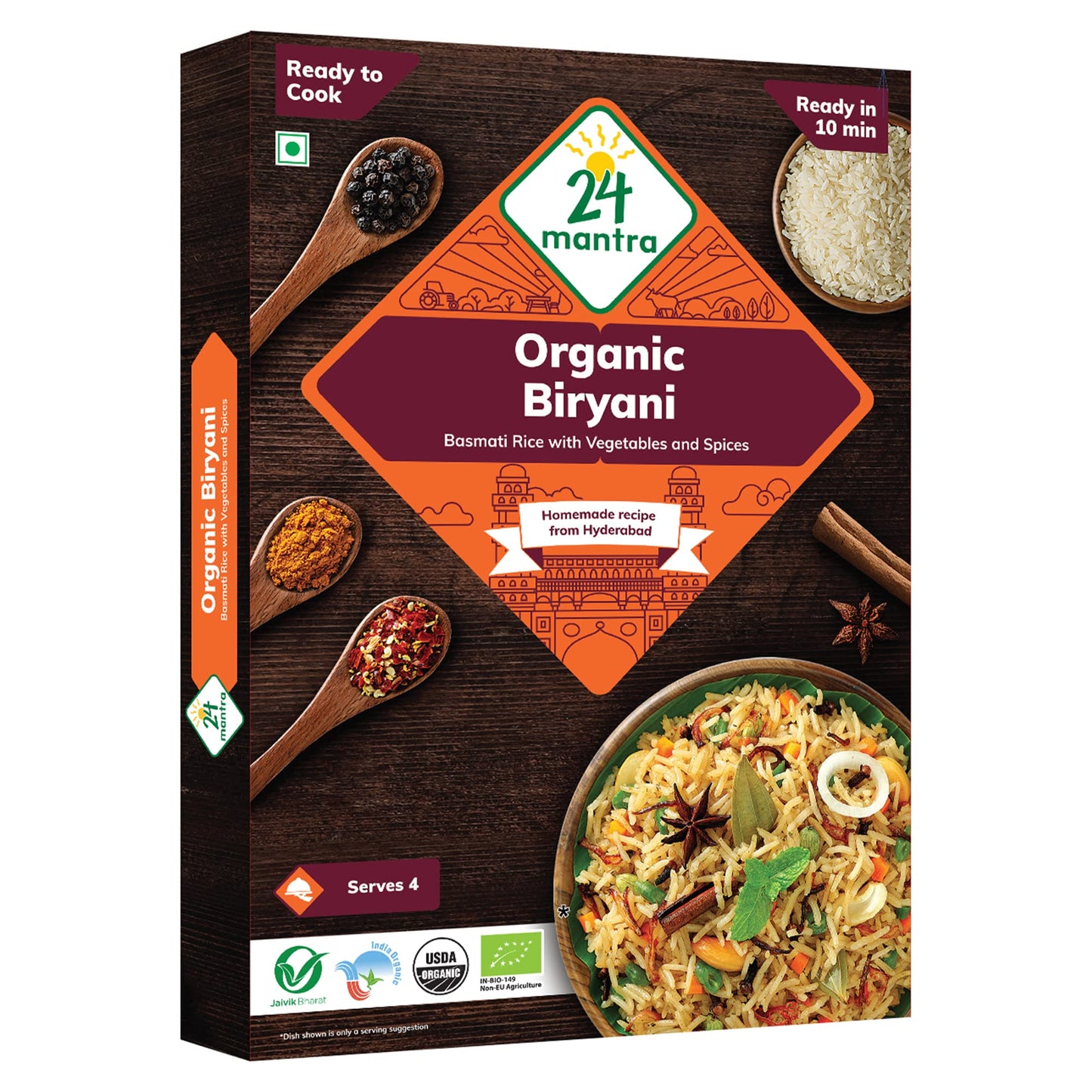 24 Mantara 24 Mantra Organic Biryani -200 Gm,, 200g ()