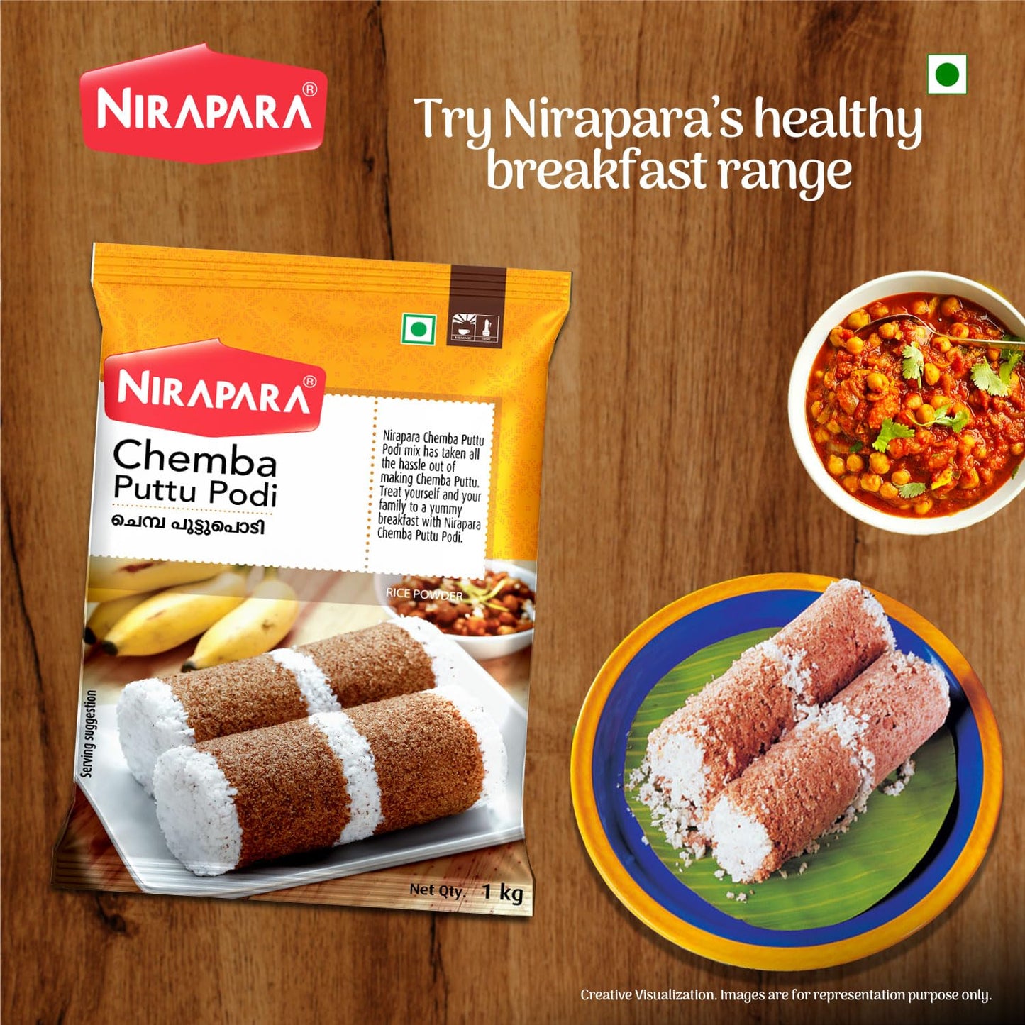 Nirapara Chemba Puttu Podi 1kg