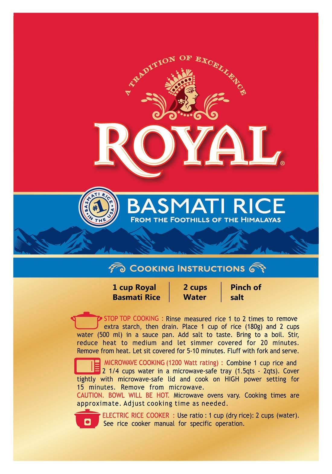 Royal White Basmati Rice 20 Pound