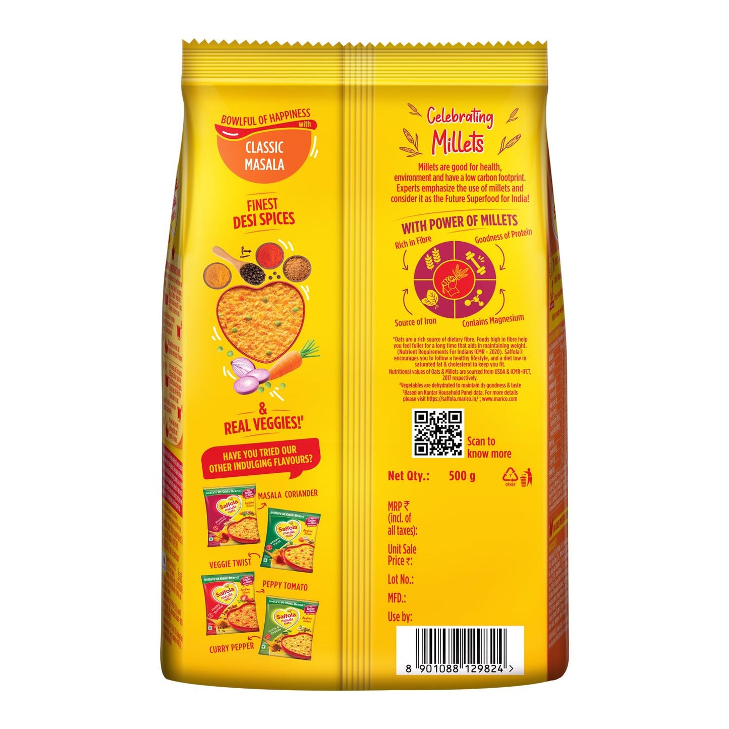 Saffola Masala oats- Classic Masala 500 gms