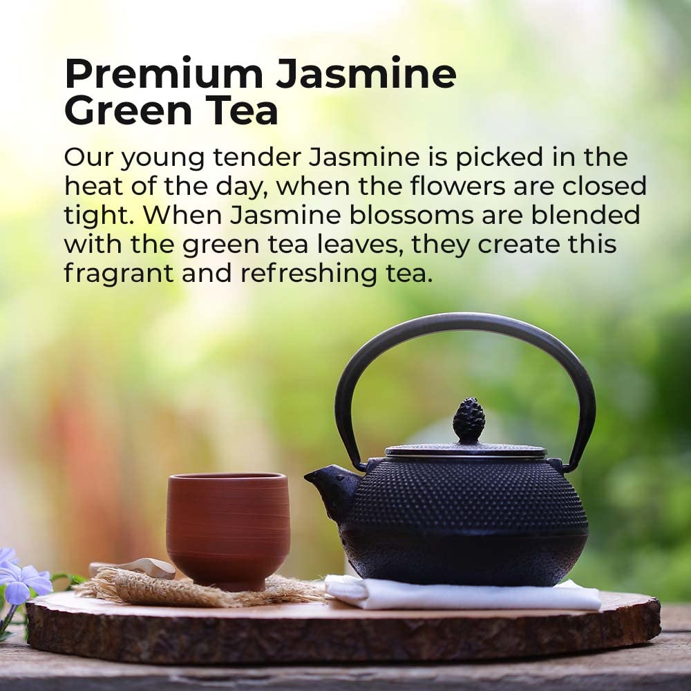 Prince of Peace Premium Jasmine Green Tea, 100 Tea Bags Premium Green Tea Bags Prince of Peace 100 Pack of Tea Bags Jasmine Tea Premium Tea Jasmine Green Tea