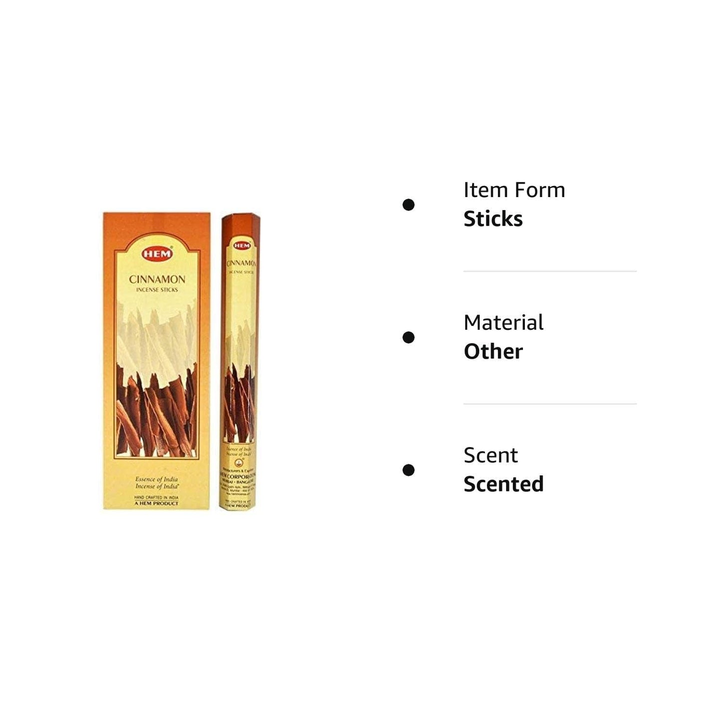 Hem Cinnamon 6 pks of 20 sticks