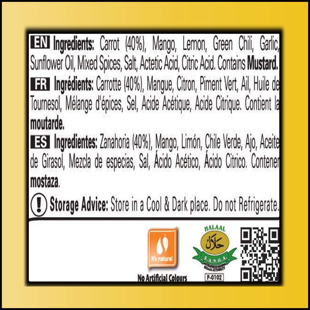 Shan Carrot Pickle 300 gms - Shan Masala