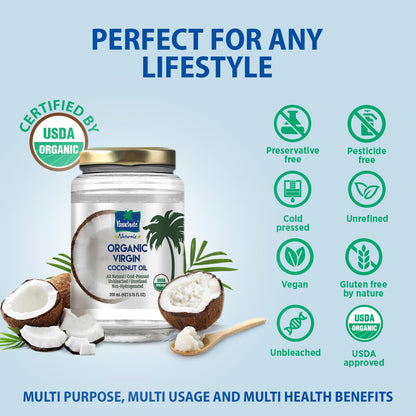 Patachute Organic Virgin Coconut Oil 200 ml - Food / Masala / Dal