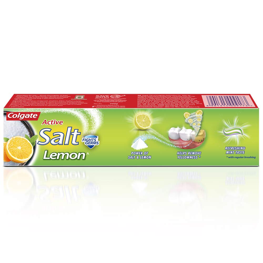 Colgate Active Lemon & Salt Healthy White Toothpaste - 200 g