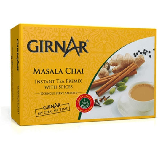 Girnar Instant Masala Chai Milk Tea Sweetened - 220 Gm (7.7Oz)