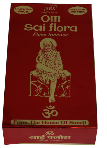 Om Sai Flora Flexo Incense Natural Box 12 Packs