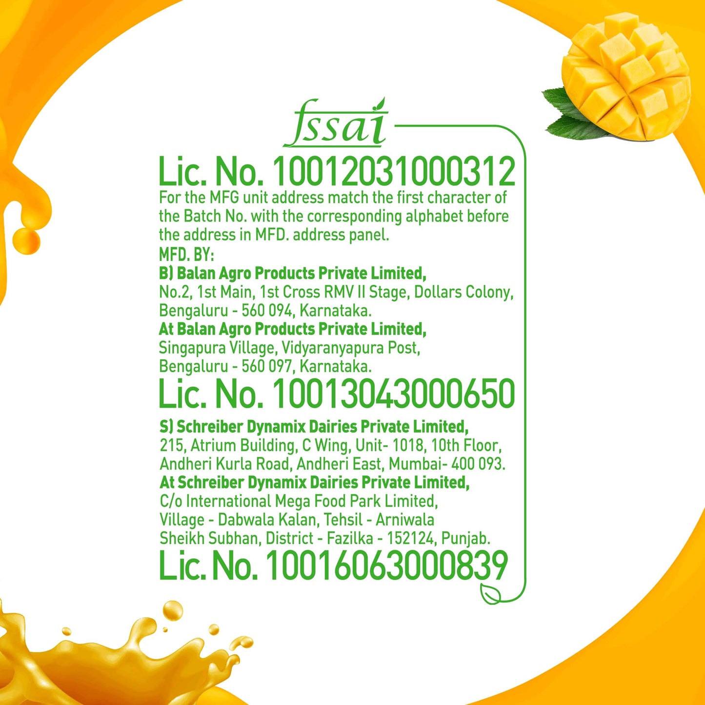 B Natural Mango Juice 1L, (Pack of 2)