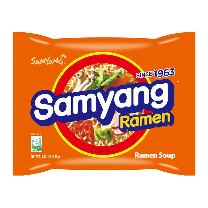 Samyang Ramen Korean Noodle Soup, 4.23 oz (Pack of 5)