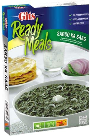 Gits Sarso Ka Saag - (fresh mustard leaves in a medium hot gravy) - 300g - (pack of 4)