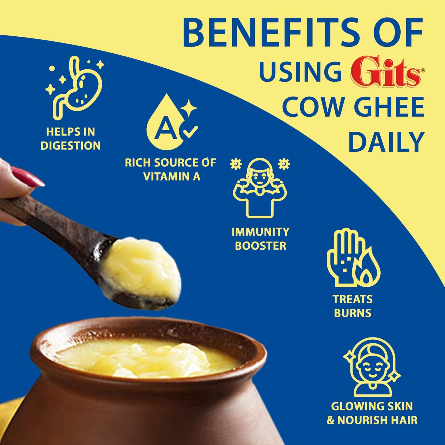 Gits, Pure Ghee, 1 Liter(ltr)
