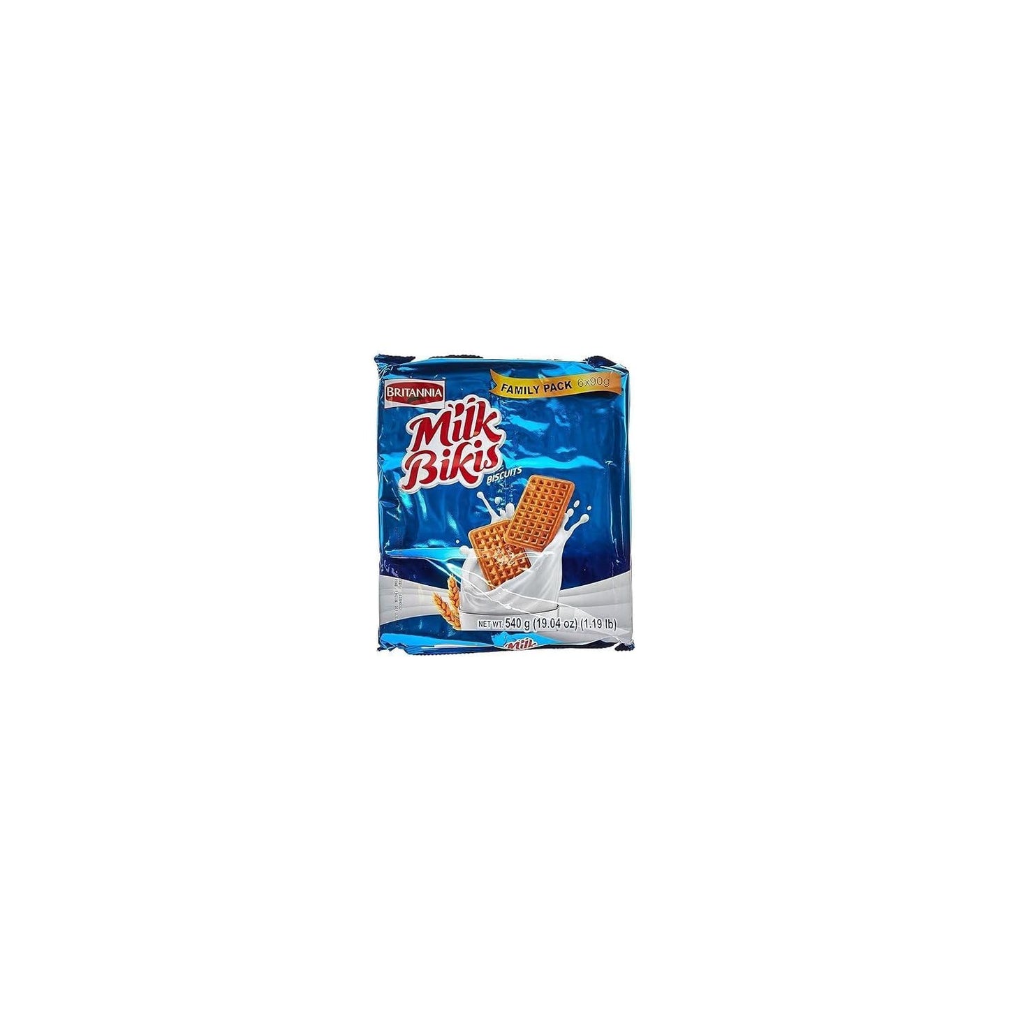BRITANNIA Milk Bikis Biscuits 19.04oz (540g) - Kids Favorite Breakfast & Tea Time Snacks - Halal and Suitable for Vegetarians (Pack of 1)