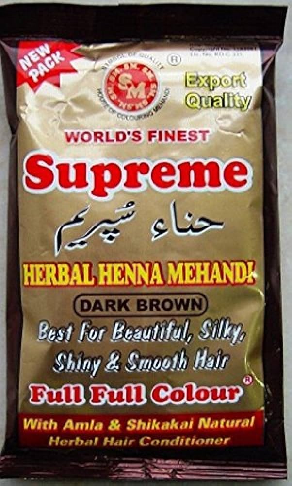 Supreme Herbal Henna (3 X DARK BROWN) (24 x 150gm = 3.2 kg)