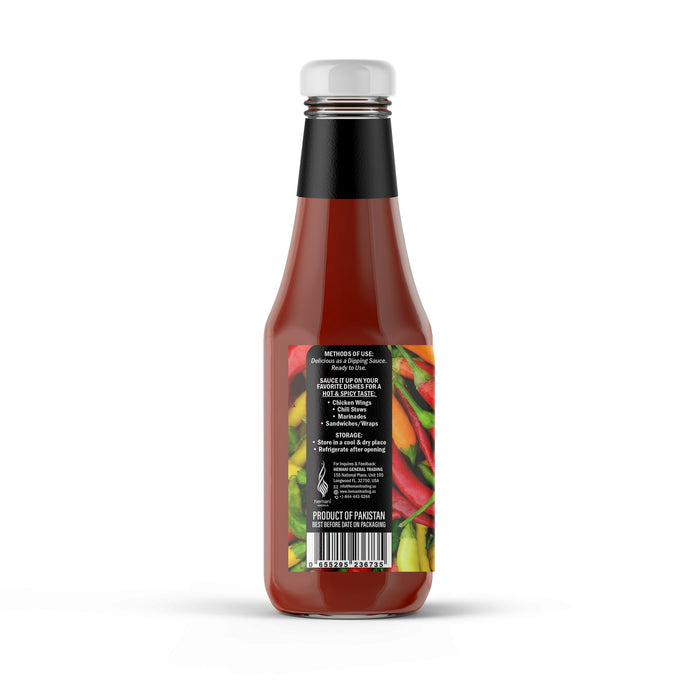 HEMANI Hot & Spicy Sauce 300g - Chutney - Ready To Use - Dipping sauce for Chicken Wings, Pizza, Marinades, Fries, Veggies