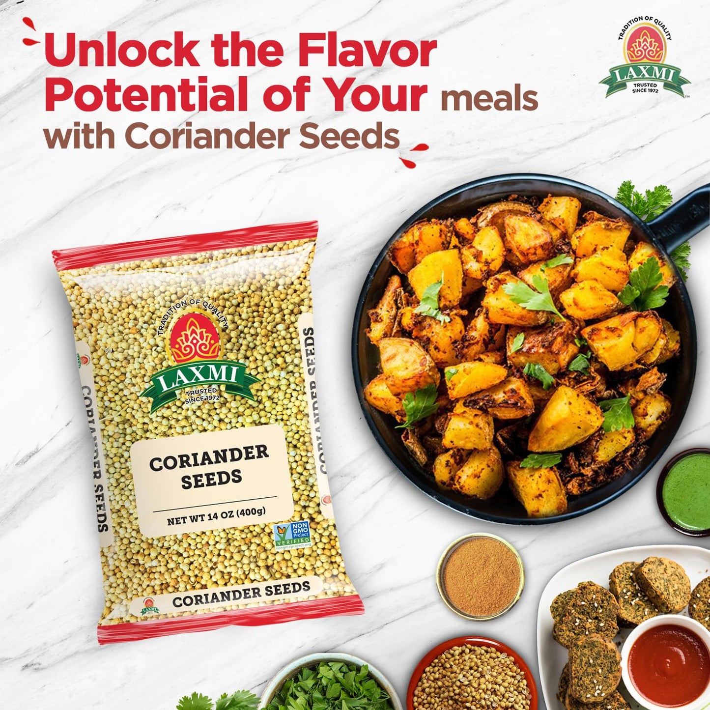Laxmi Coriander Seeds 400 gms - Food / Masala / Dal
