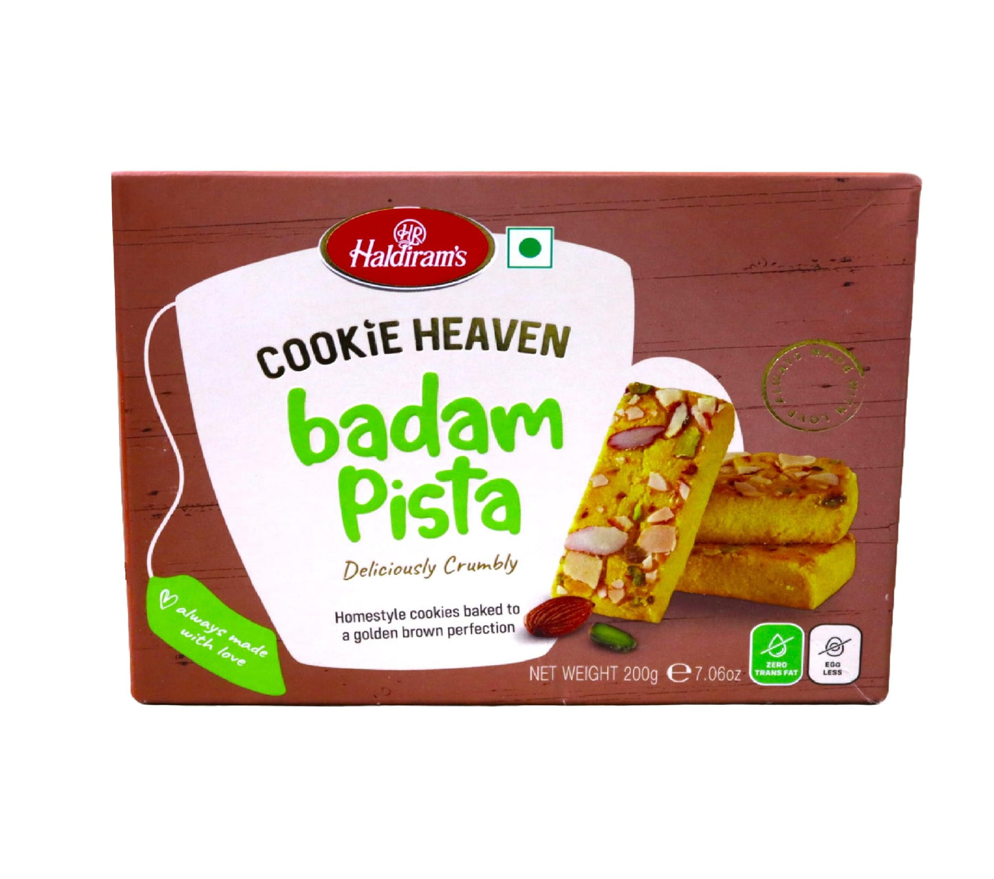 Haldirams Haldiram's Cookie Heaven Badam Pista - 7.06 Oz,, ()