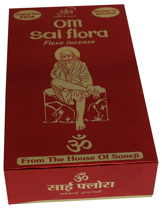 Om Sai Flora Flexo Incense Natural Box 12 Packs