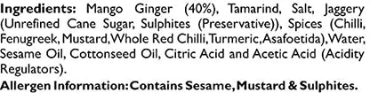 Mother's Recipe Mango Ginger Pickle 300 gms - Pickles & Paste