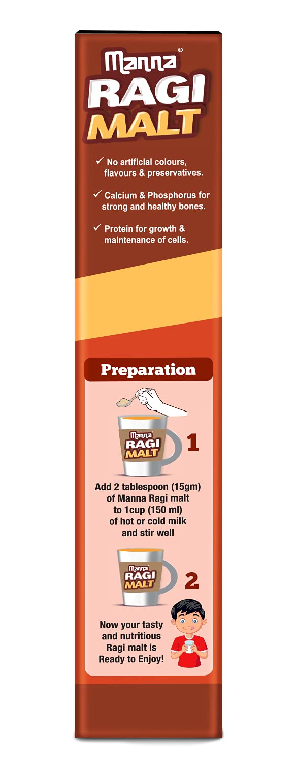 Manna Ragi Malt Health Drink 200 g (Pack of 2)