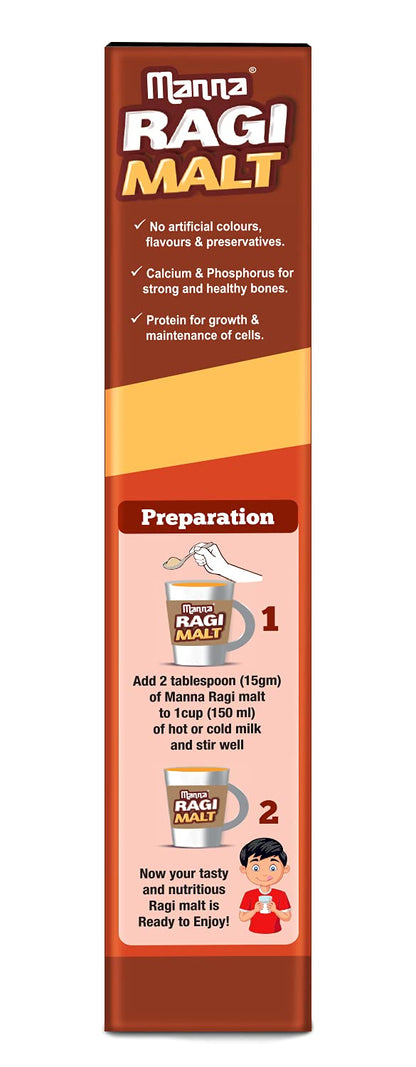 Manna Ragi Malt Health Drink 200 g (Pack of 2)