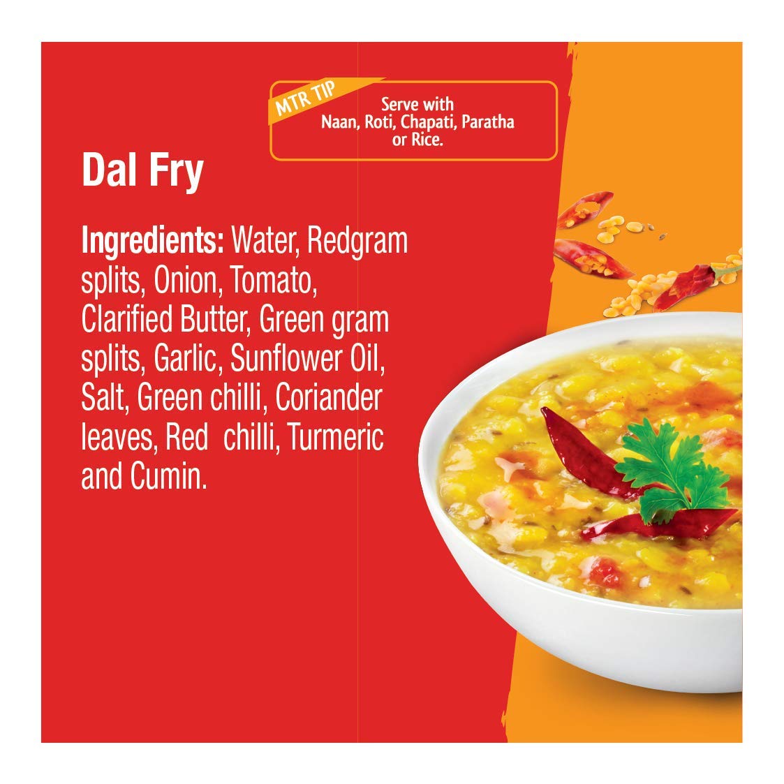 MTR Ready To Eat Dal Fry 300 gms - Instant Meal