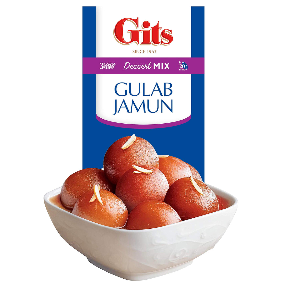 Gits Instant Gulab Jamun Dessert Mix, 1000g (Pack of 2 X 500g Each)