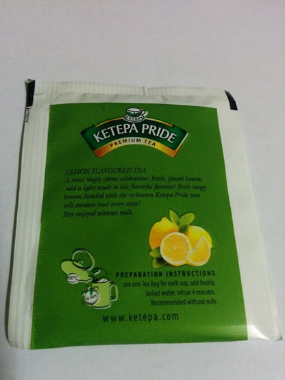 Kenyan Ketepa Pride Lemon Flavoured Enveloped Tea Bags 25 sachets (Kenya)