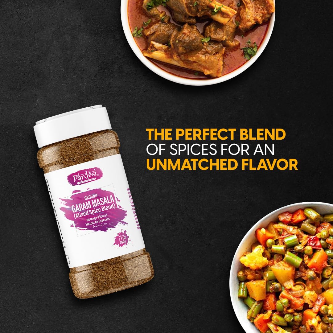 HEMANI Garam Masala 8 Spice Blend - 200g (7.1 OZ) All Natural - Supreme Quality - Gluten Free Ingredients - No Salt - No Color - NON-GMO - Vegan