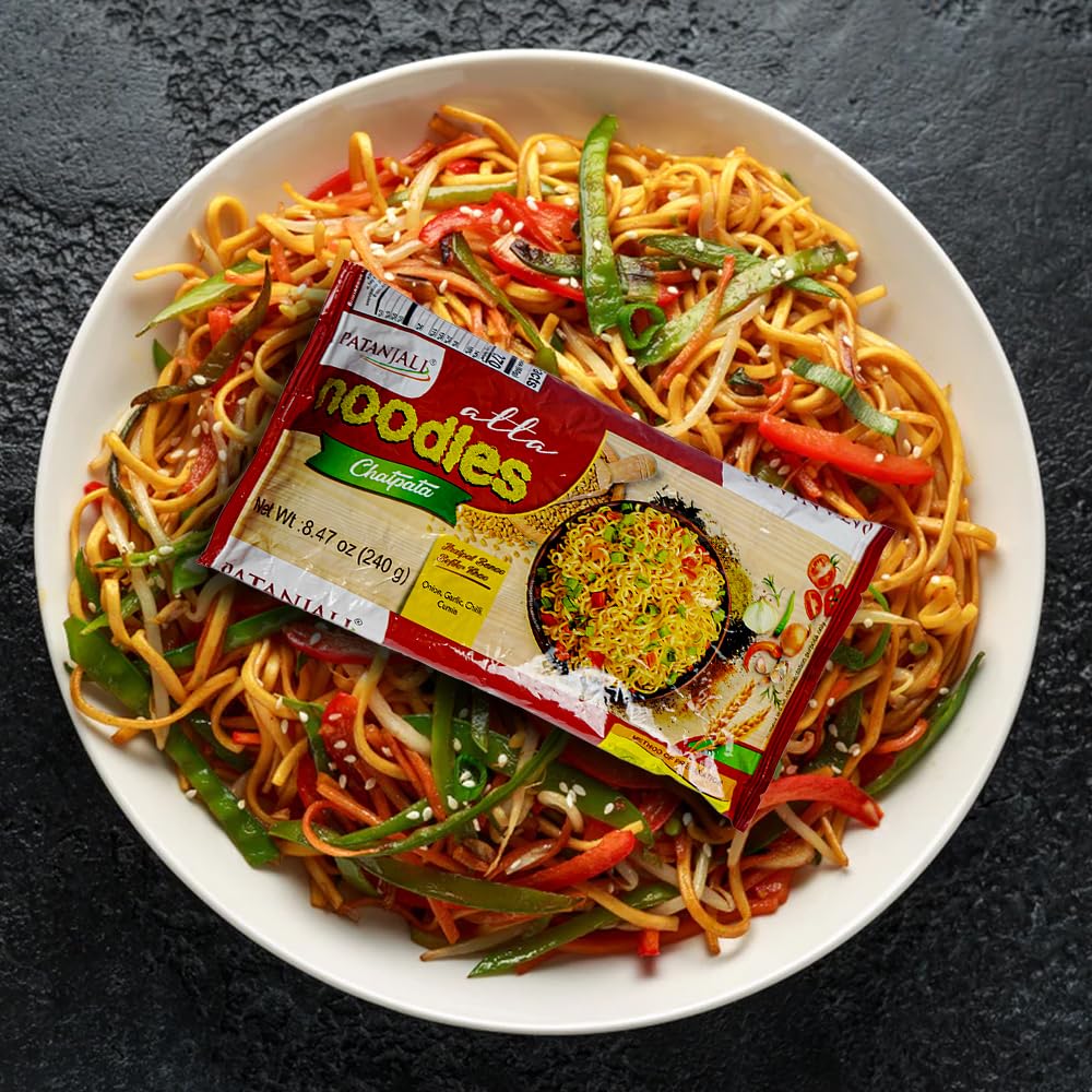 Patanjali Aata Noodles Chatpata 240gm - Food / Masala / Dal