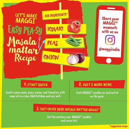 Maggi Masala 2-Minute Noodles India Snack - 24 Pack