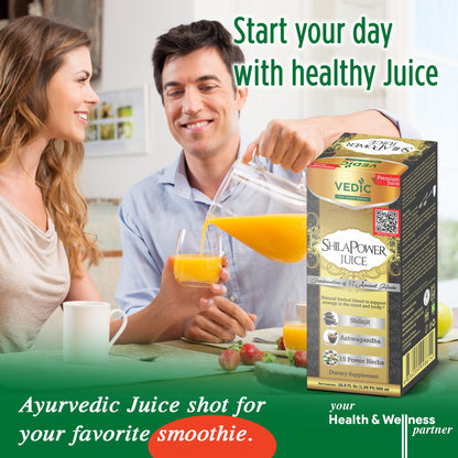 Vedic Shilapower Regular Juice - Original Flavour - 100% Pure Herbal Juice - 33.8oz, Ideal for Daily Use