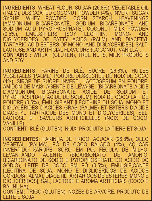 BRITANNIA Nice Time 16.9oz (480g) - Delicious Coconut Biscuit Crunchy - Kids Favorite Breakfast & Tea Time Snacks - Halal and Suitable for Vegetarians (Pack of 1)