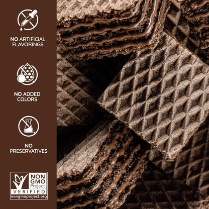 Loacker Quadratini Premium Double Choc Wafer Cookies, 250g/8.82oz