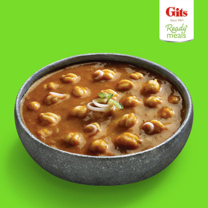 Gits Veg Biryani (long grain aromatic Indian Basmati rice) + Chickpeas masala (Chana Masala) Large Chickpeas cooked in a light Onion & tomato with mild spices. Microwave for 1-2 mins. Ready to Eat.