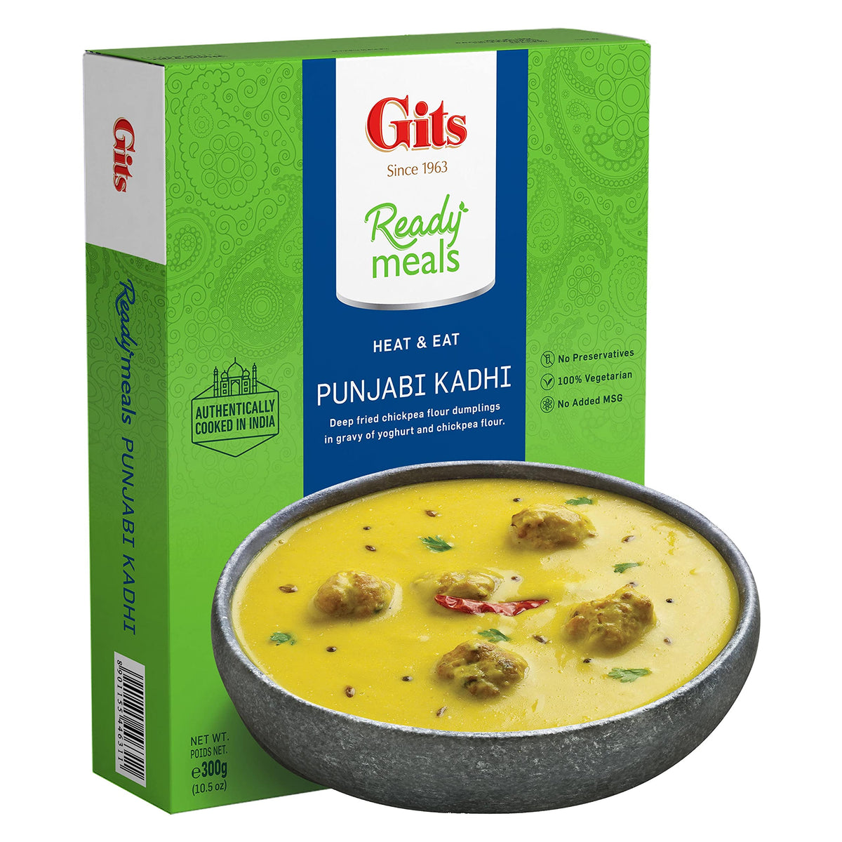 Gits Ready to Eat Punjabi Kadhi, 1800g (Pack of 6 X 300g Each)