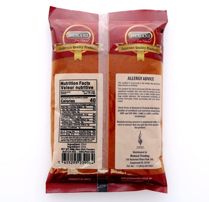 HEMANI Red Chilli Powder - Indian Spice 200G (7 OZ) - Gluten Free - NON-GMO - Vegan - No Color Added - No Salt or fillers - Indian Origin