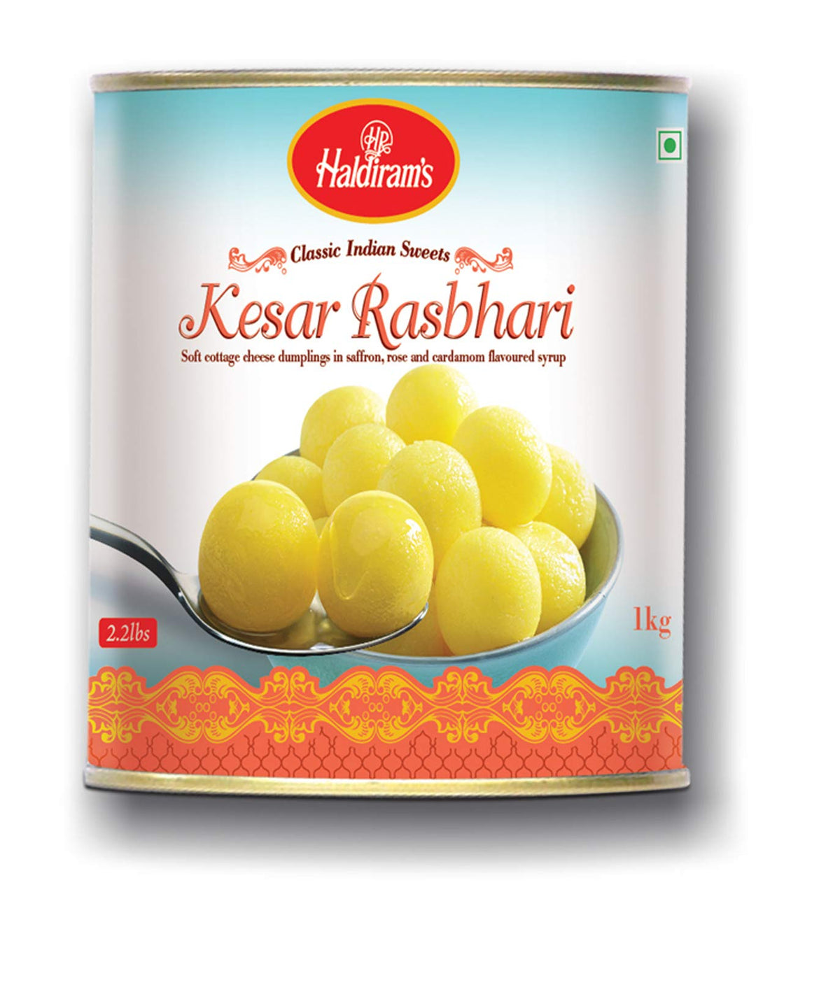 Haldiram Rajbhog & Kesar Rasbhari 1 kg X 2 Tin